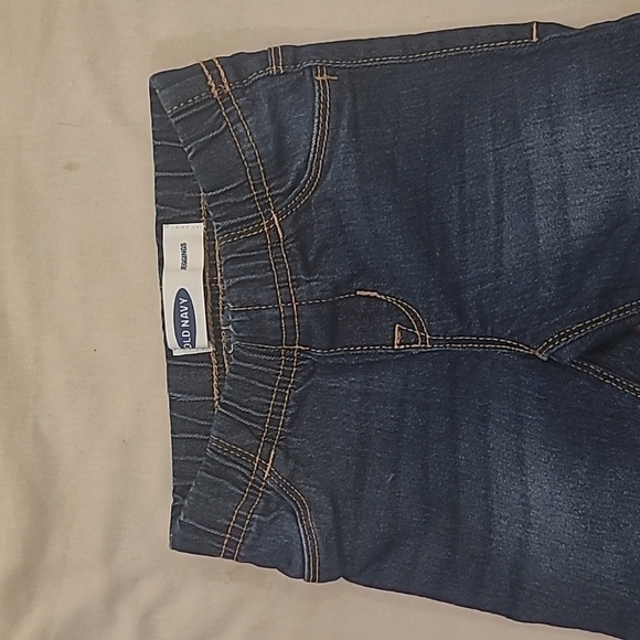 Old Navy 4T blue jean jeggings - Picture 2 of 4